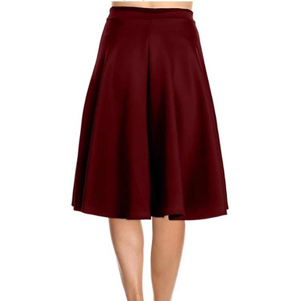 Berry Aline Knee Length Skirt